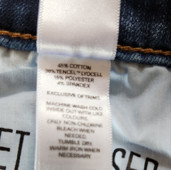 DU/ER Womens Dark Wash High Waisted Rise Skinny Jeans Stretchy Denim 26x31 - Picture 9 of 14